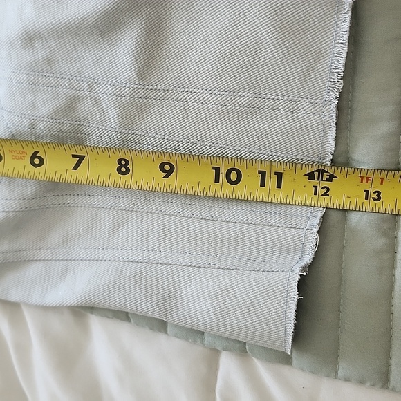 NWT Zara Strapless Denim Button Up Tube Top Silver Size S - Picture 10 of 10